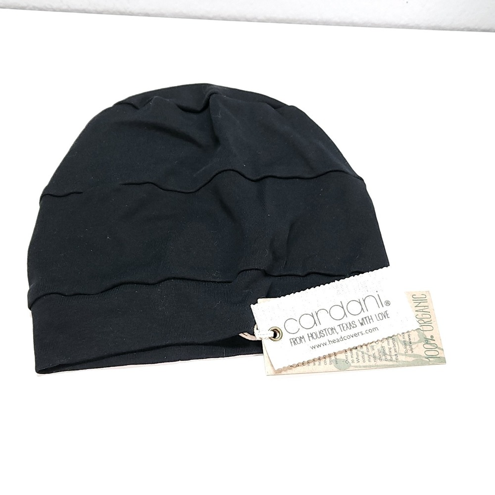 Cardani Trinity Turban Women OS Black NEW Organic Cotton Headcover TU-12436-4712